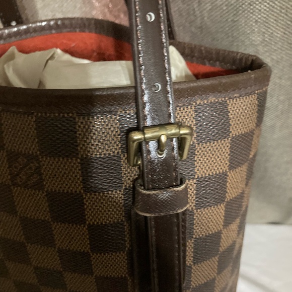 Louis Vuitton Damier Marals Bucket Bag Authentic Sp0040 - Picture 3 of 16